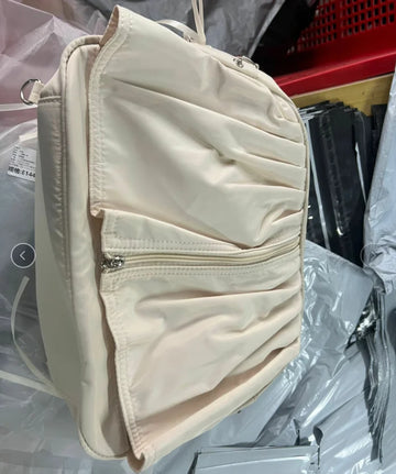 Qfdian Transparent Kawaii Zipper Pleats Women's Handbags All Match Casual Crossbody Bag Y2k Aesthetic Trendy Shoulder Bags Fashion Chic